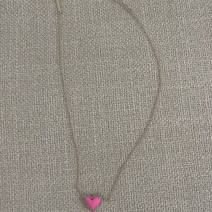 Pink Heart Pendant Necklace- Kendra Scott